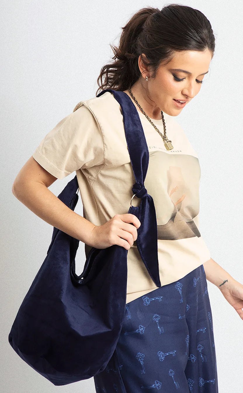 Bolsa Blue Velvet, bucket – foto 2