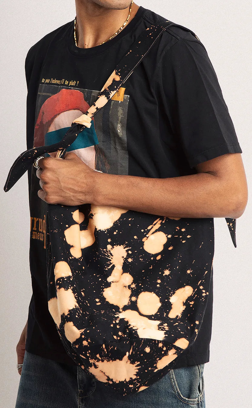 Bolsa Vivienne, bucket, dupla-face, preta e marrom – foto 3