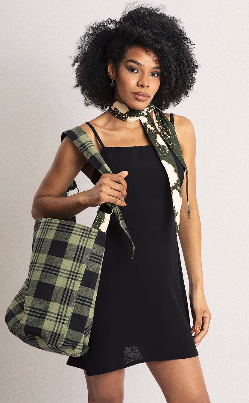 Bolsa Vivienne, bucket, dupla-face, verde – foto 2