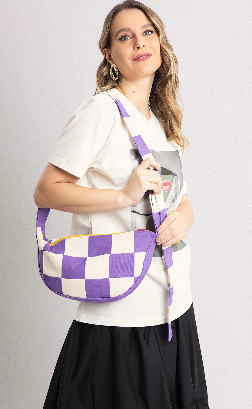 Bolsa Jogo de Tabuleiro, crossbody, roxa – foto 2