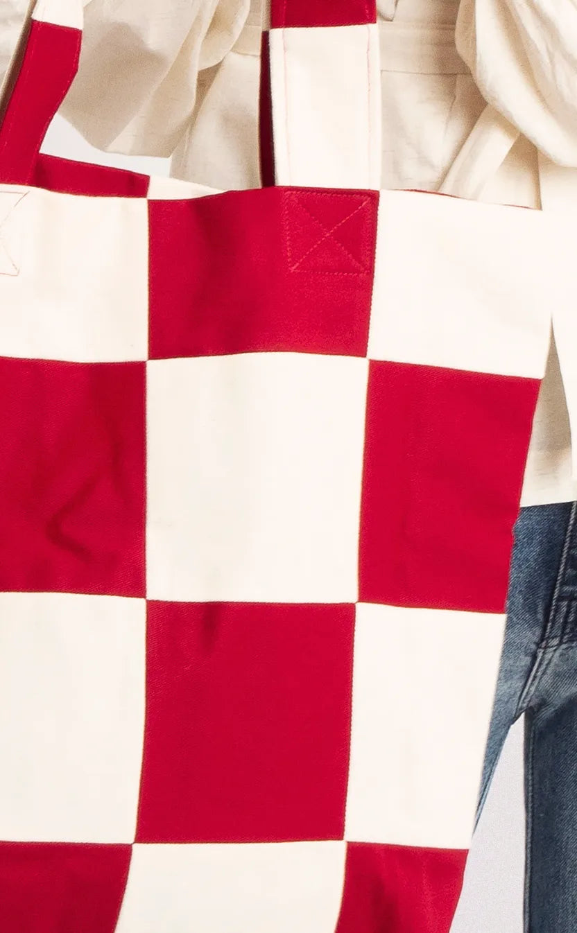 Bolsa Jogo de Tabuleiro, tote, vermelha – foto 5
