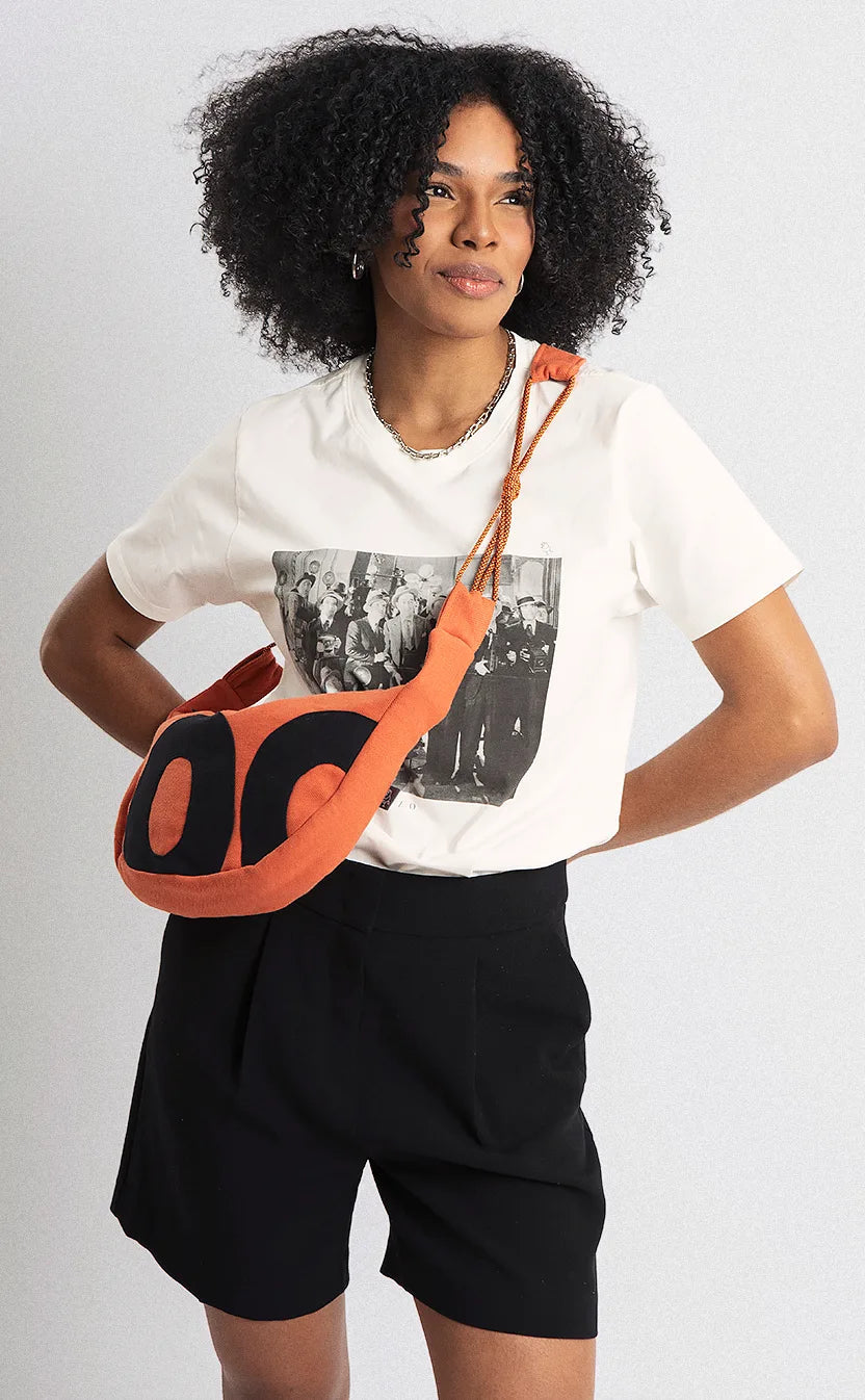 Bolsa Quase Poesia, crossbody, terracota – foto 1