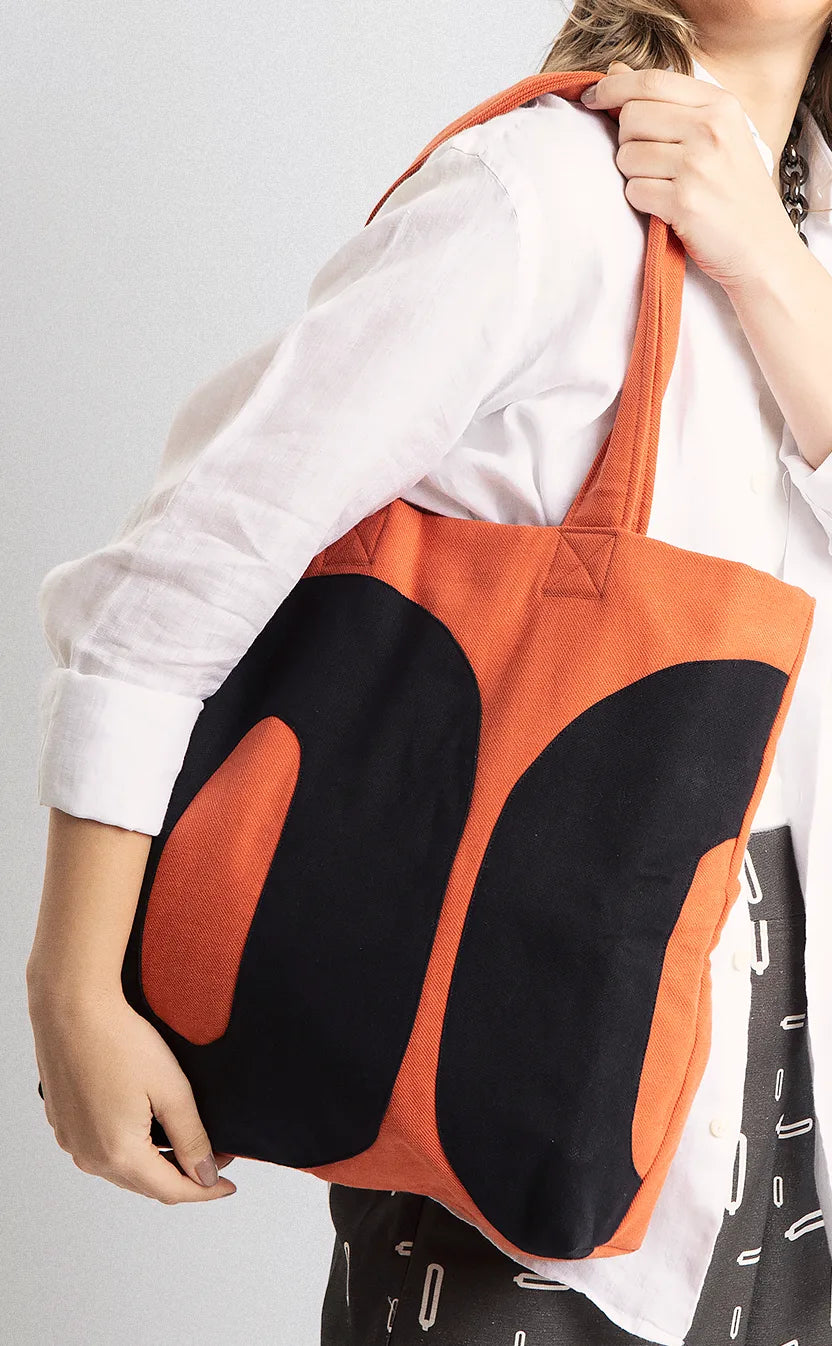 Bolsa Quase Poesia, tote, terracota – foto 3