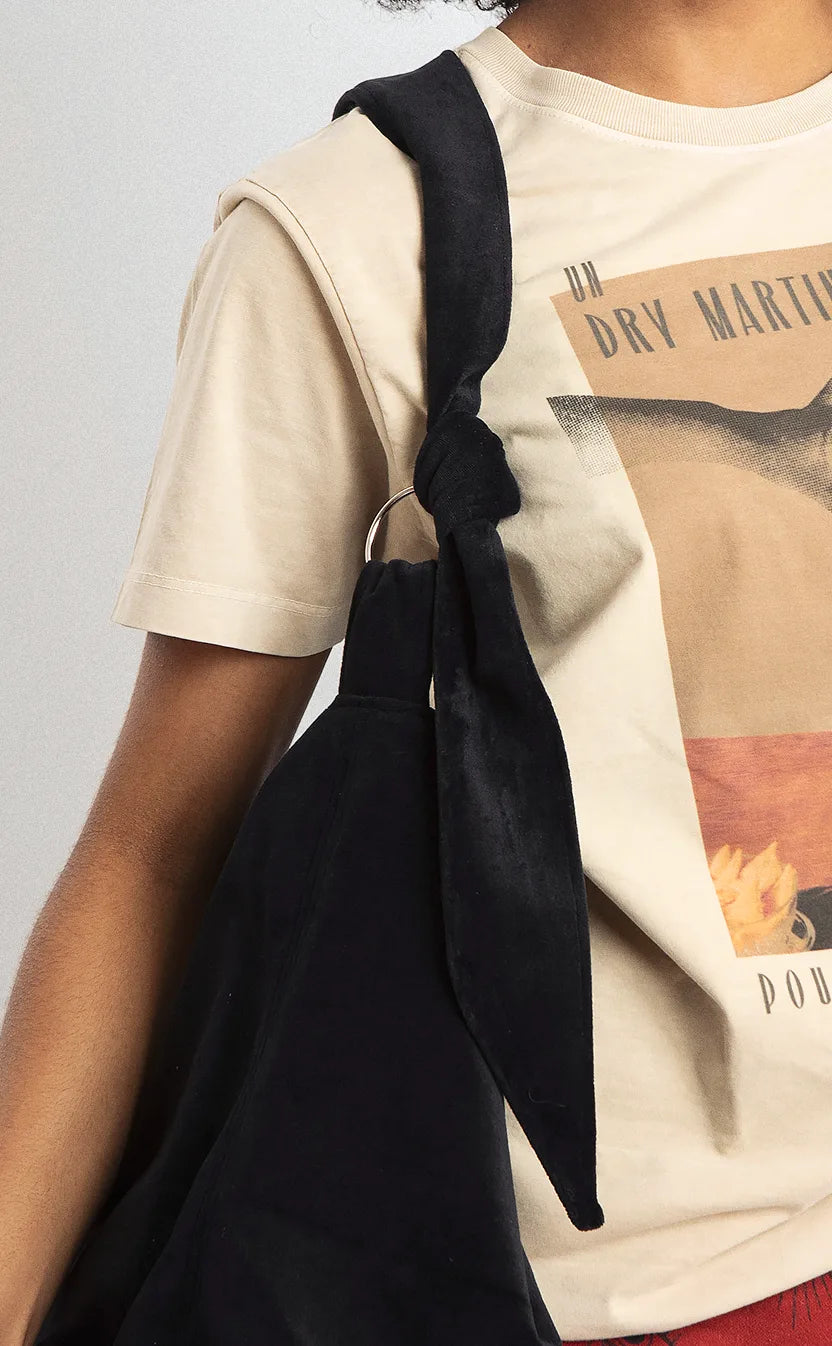 Bolsa Black Velvet, bucket – foto 3
