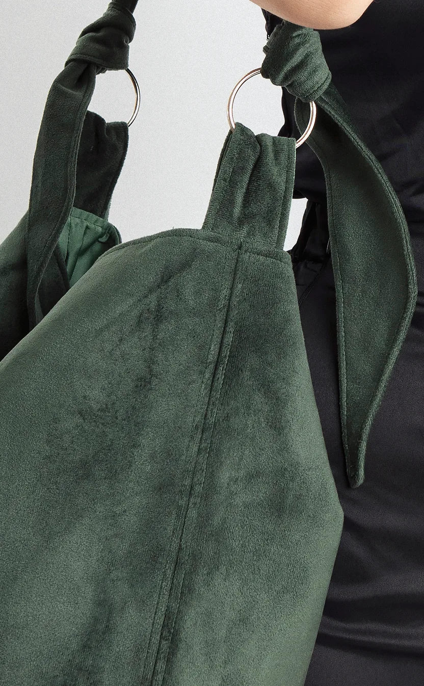 Bolsa Green Velvet, bucket – foto 5