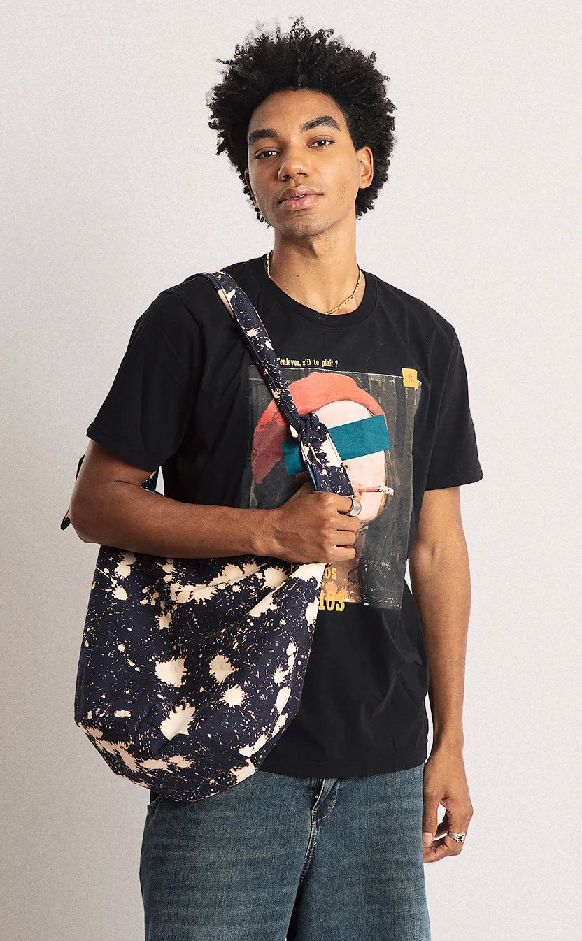 Bolsa Vivienne, bucket, dupla-face, azul – foto 1