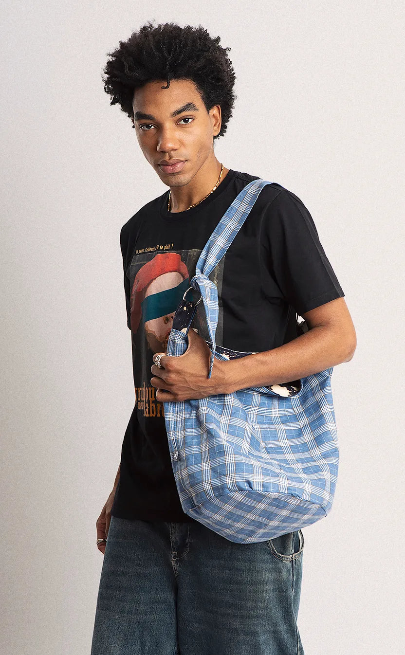 Bolsa Vivienne, bucket, dupla-face, azul – foto 2