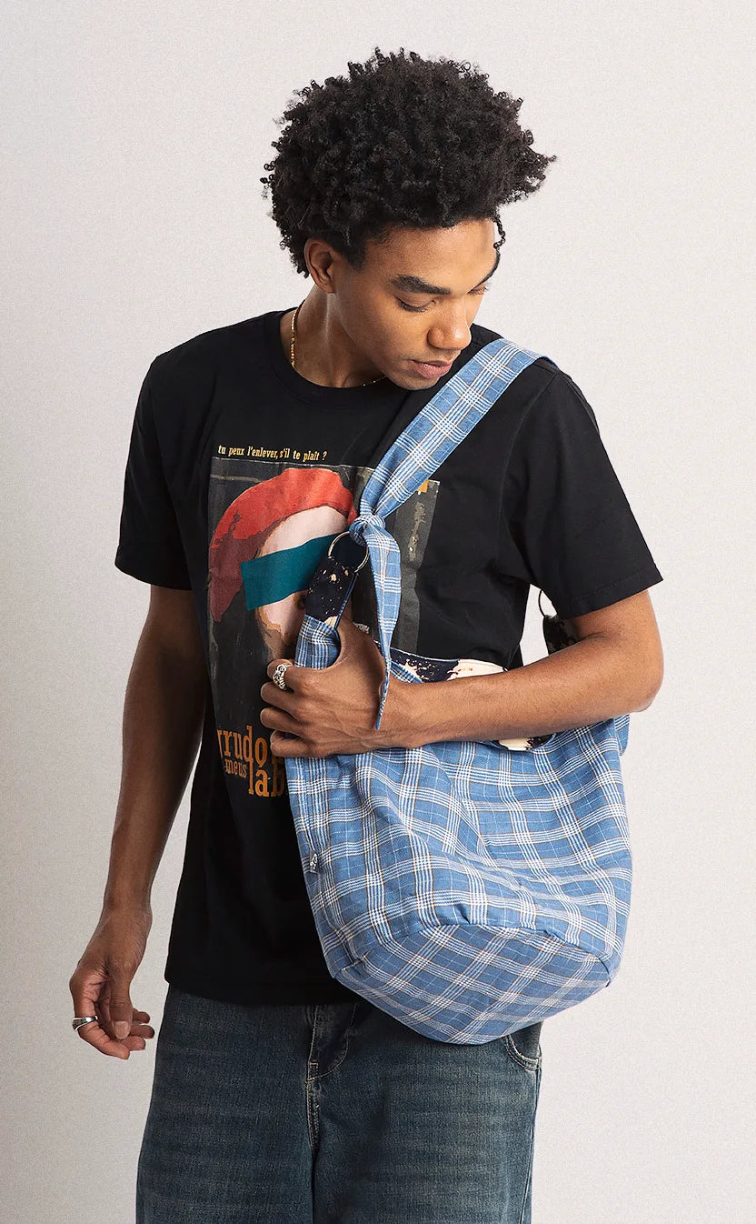 Bolsa Vivienne, bucket, dupla-face, azul – foto 6