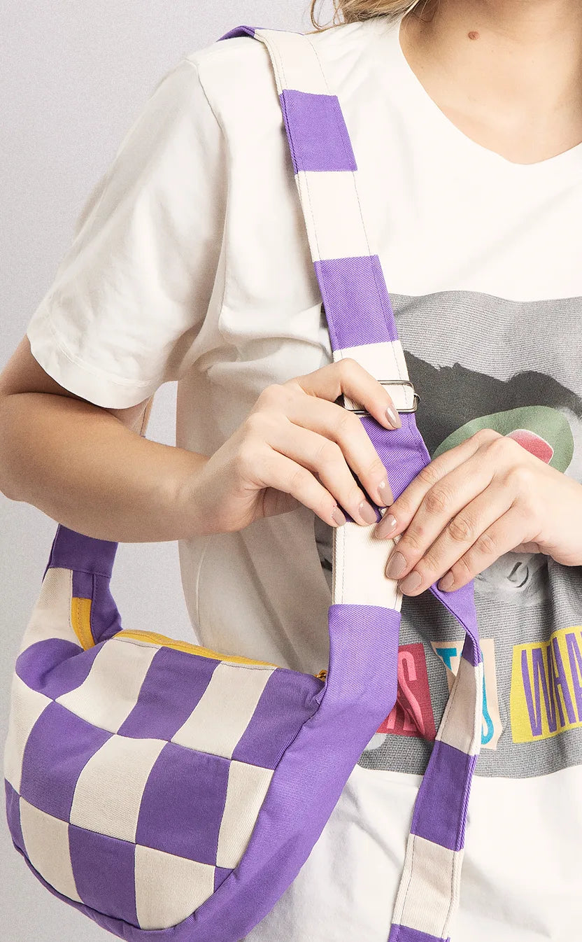 Bolsa Jogo de Tabuleiro, crossbody, roxa – foto 4