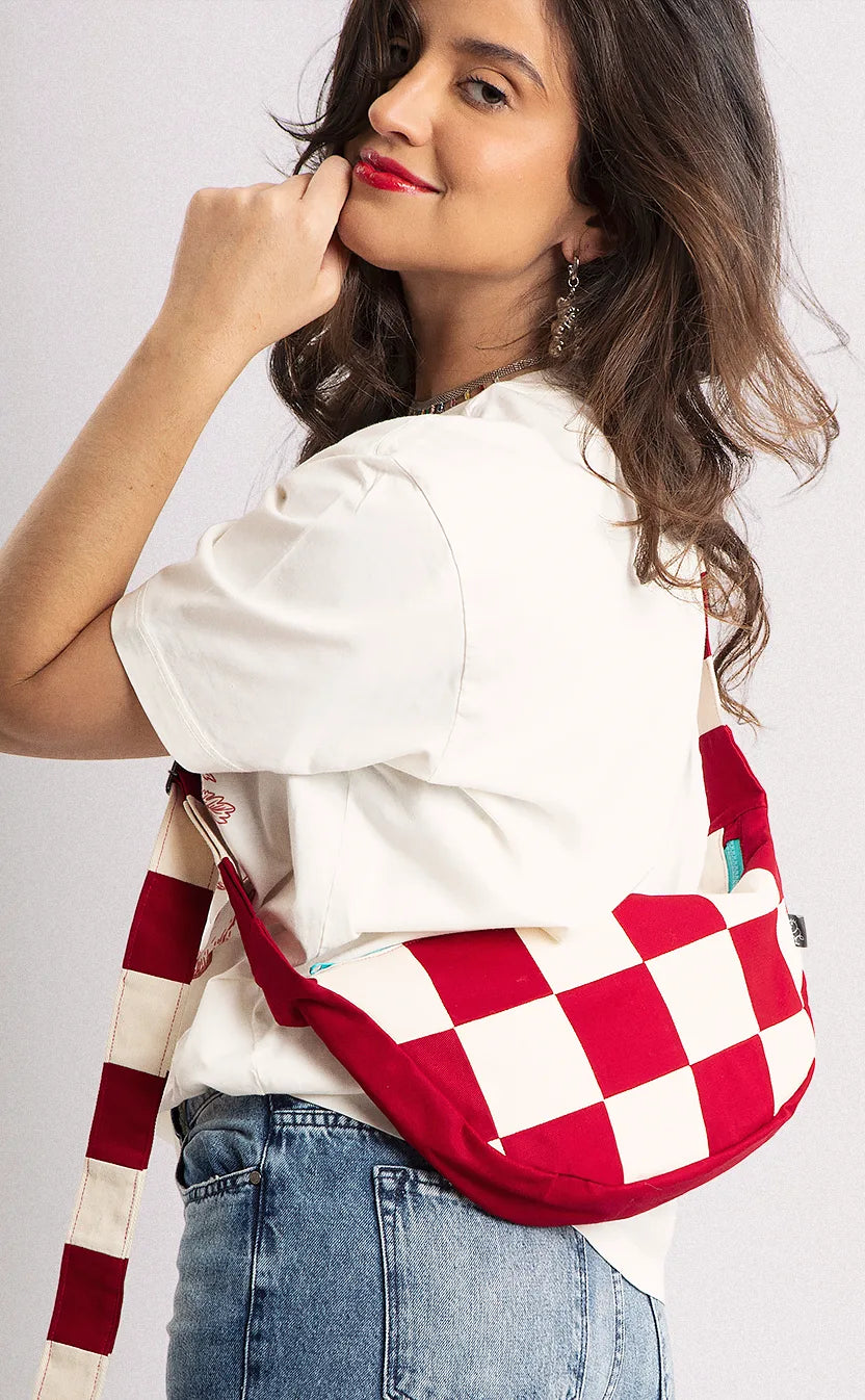 Bolsa Jogo de Tabuleiro, crossbody, vermelha – foto 2
