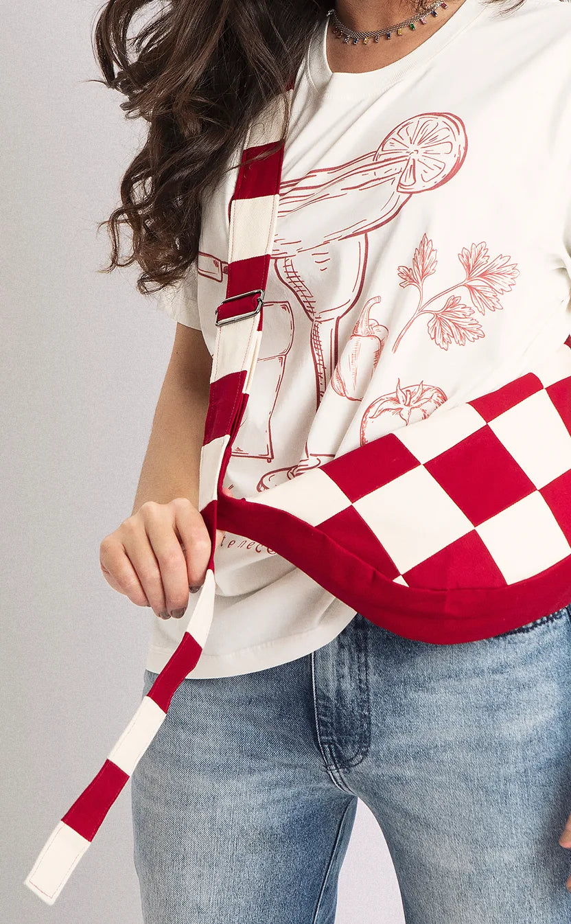 Bolsa Jogo de Tabuleiro, crossbody, vermelha – foto 4