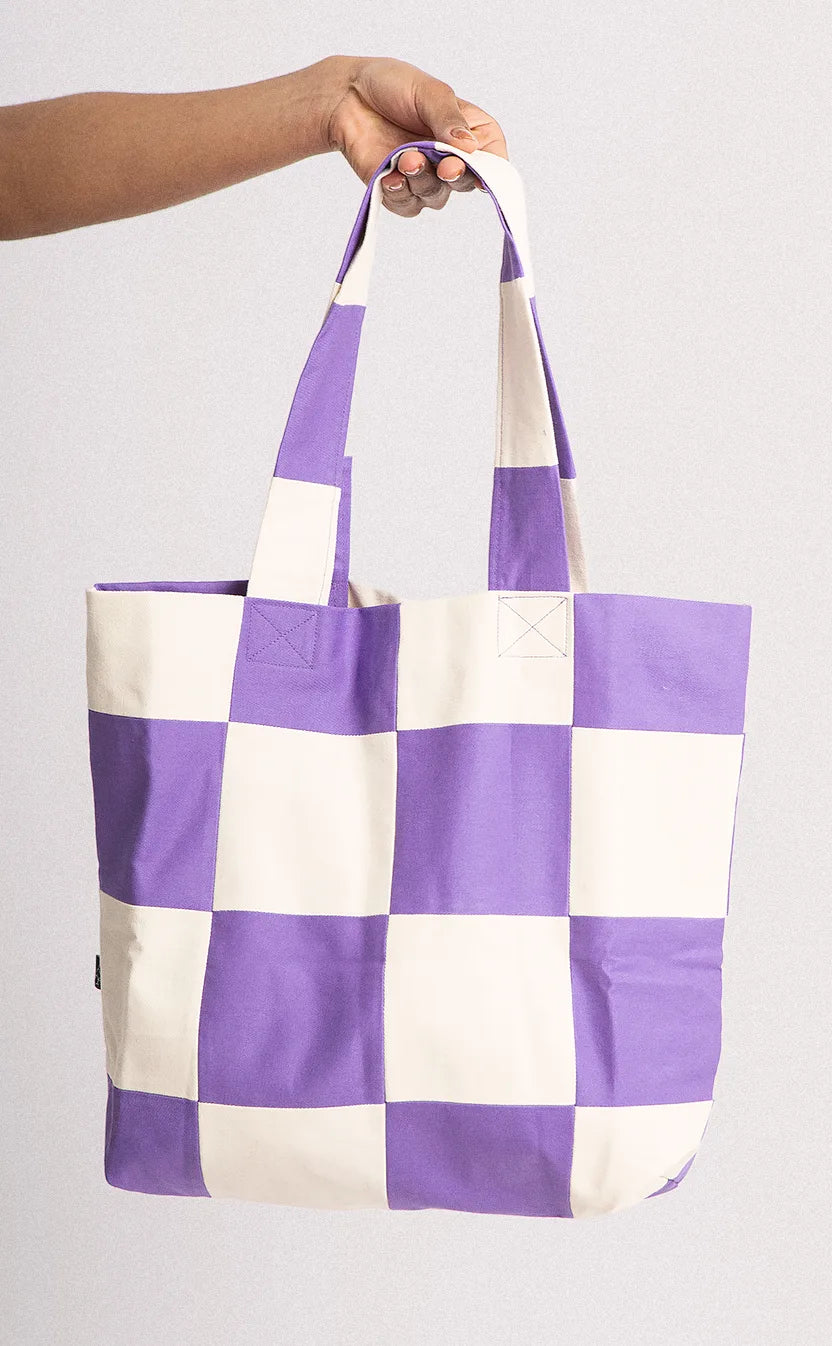 Bolsa Jogo de Tabuleiro, tote, roxa – foto 4